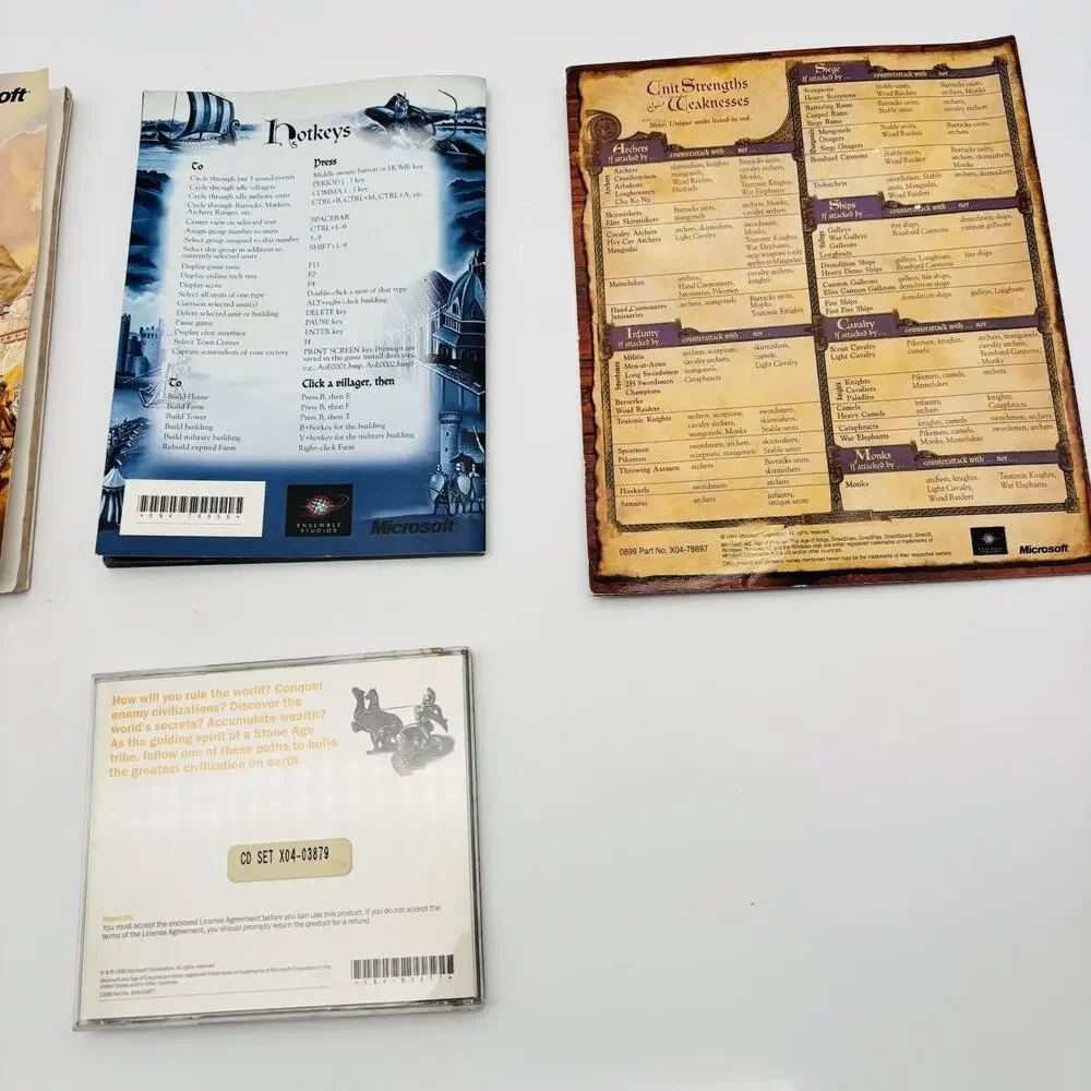 Age Of Empires Gold Edition, Age Of Empires , Age of Empires 2. With Manuals.